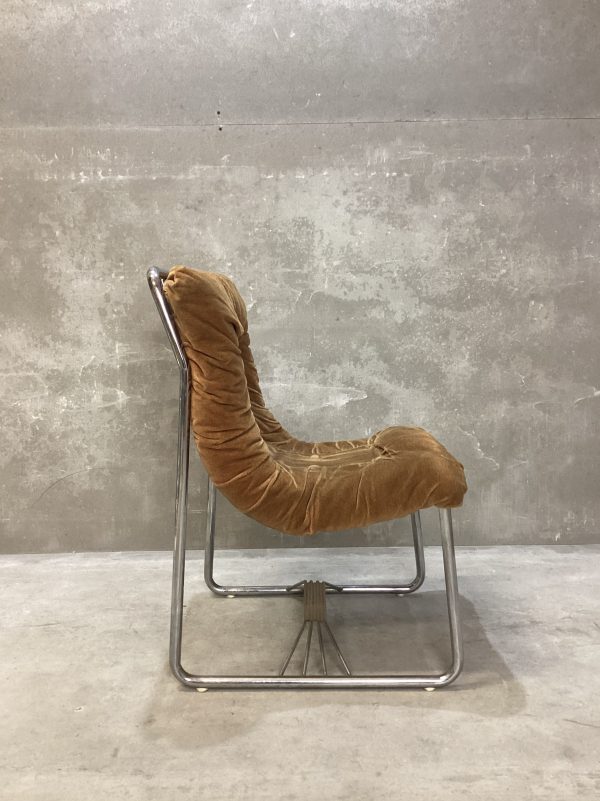Silla de estructura tubular cromada - Imagen 2